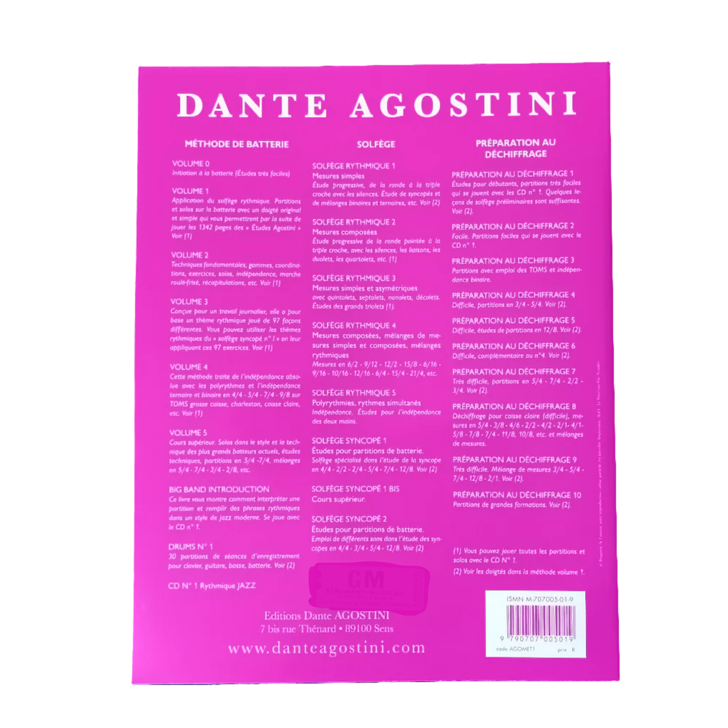 Dante Agostini - Metodo di batteria Vol. I